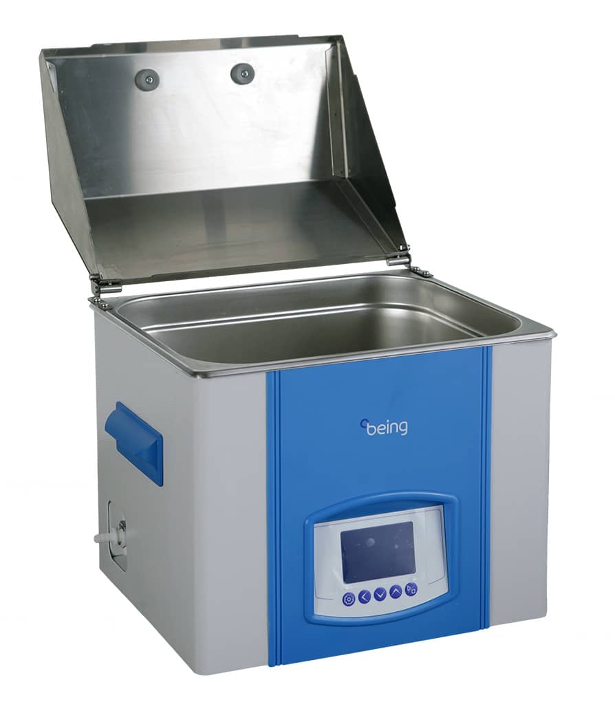 General purpose water bath with chamber lid open